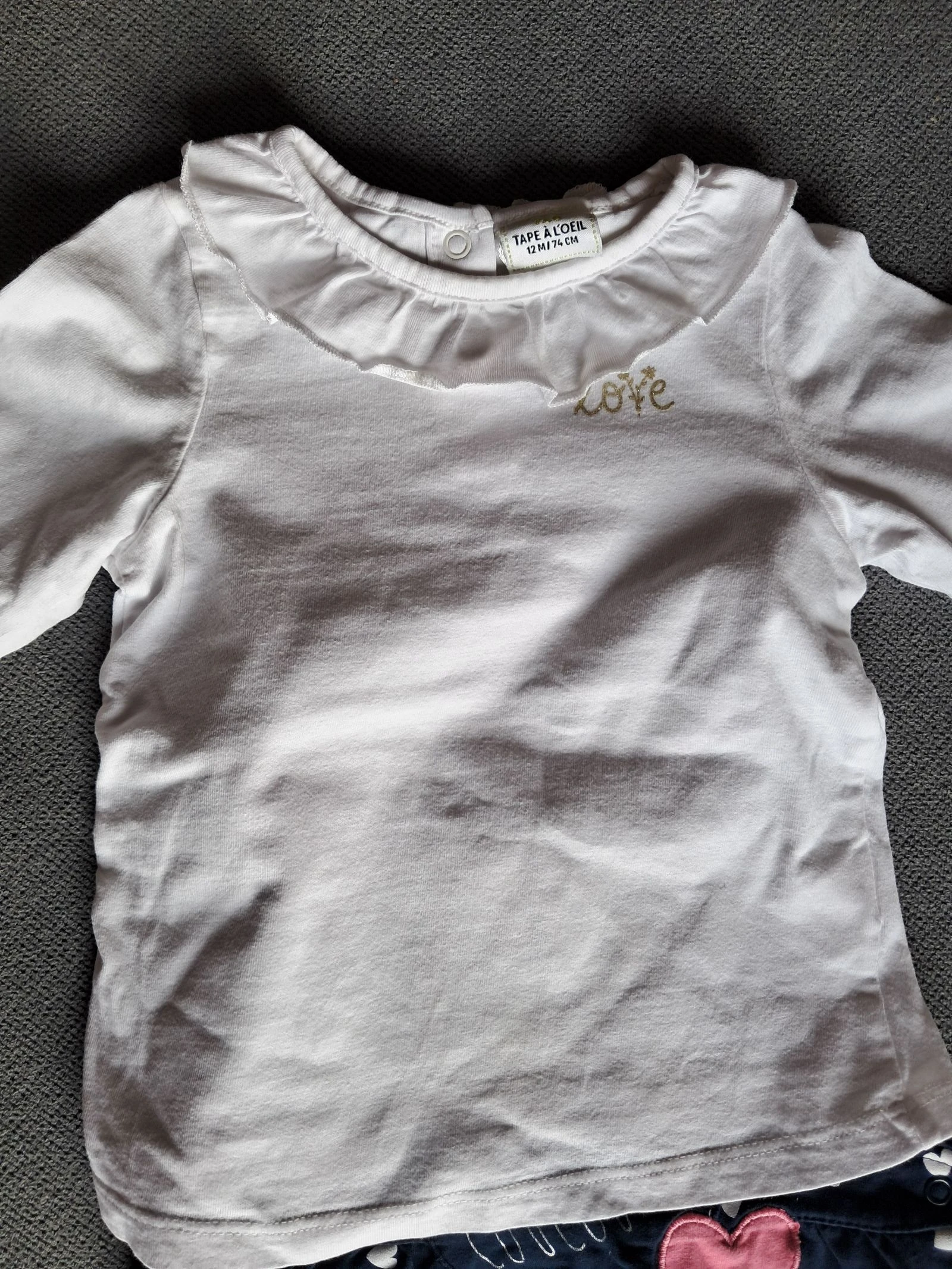 Conjunto de 12 meses: camiseta y body – photo 7